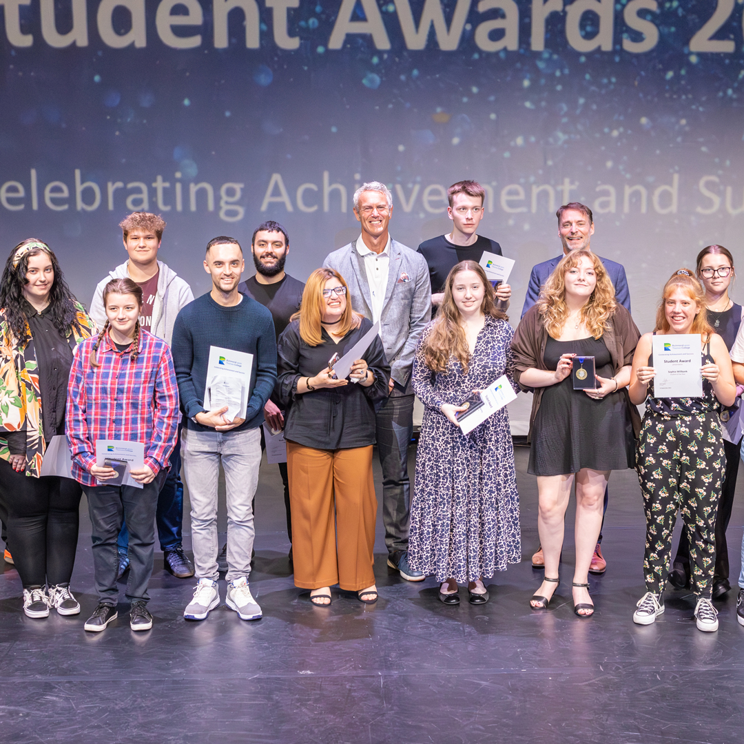 group of students at the student awards 2023